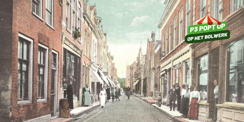 Illustratie van een klein straatje