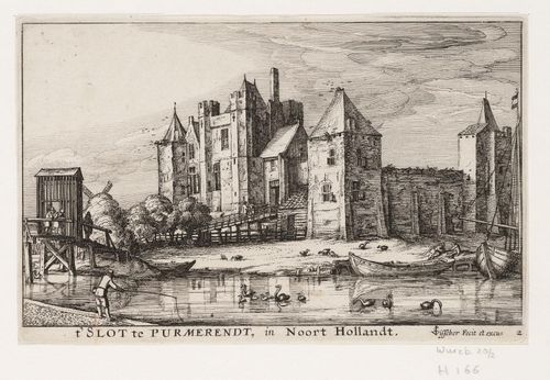 Een tekening van Slot Purmerstein