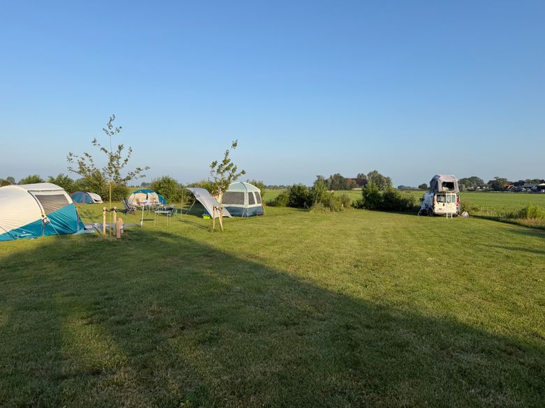 Uitzicht over het friese landschap