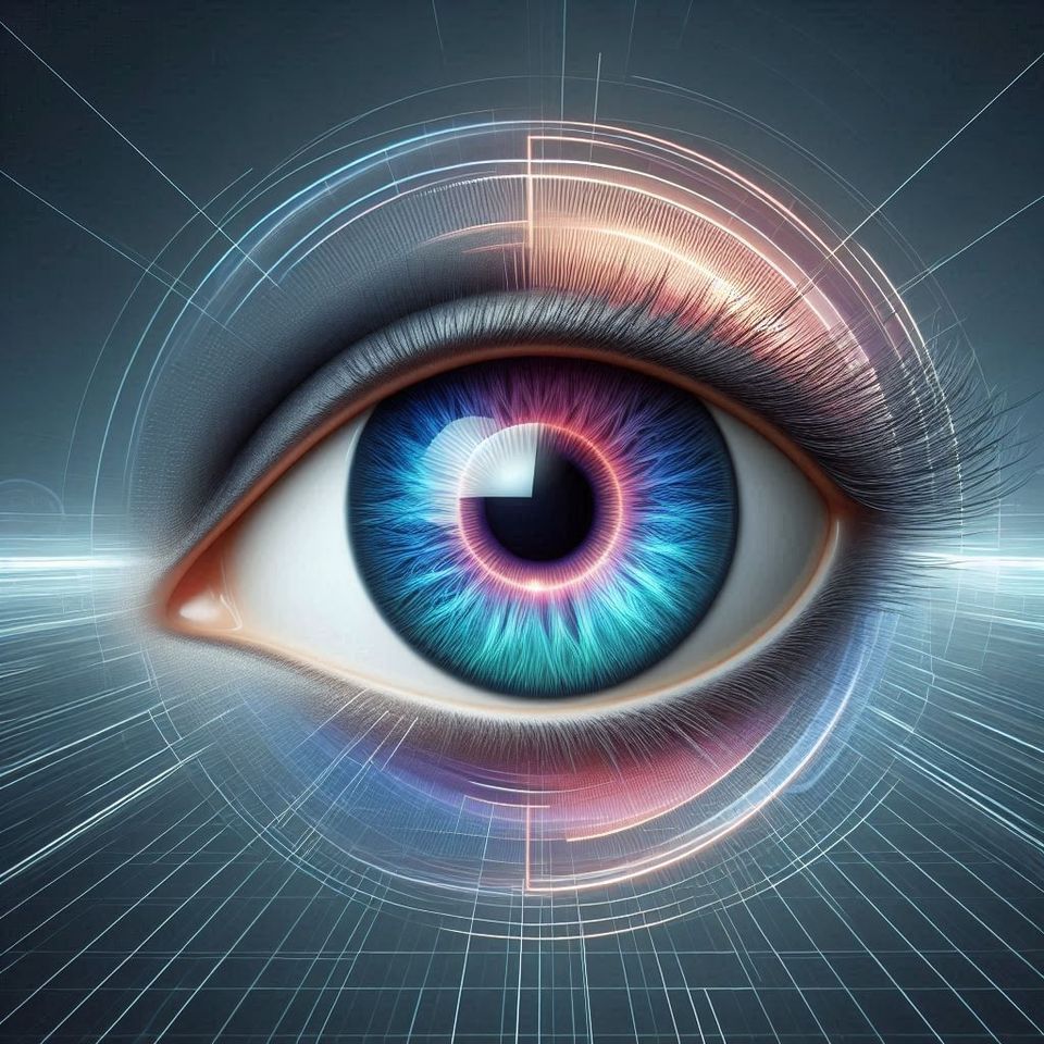 A.I generated eye about the future