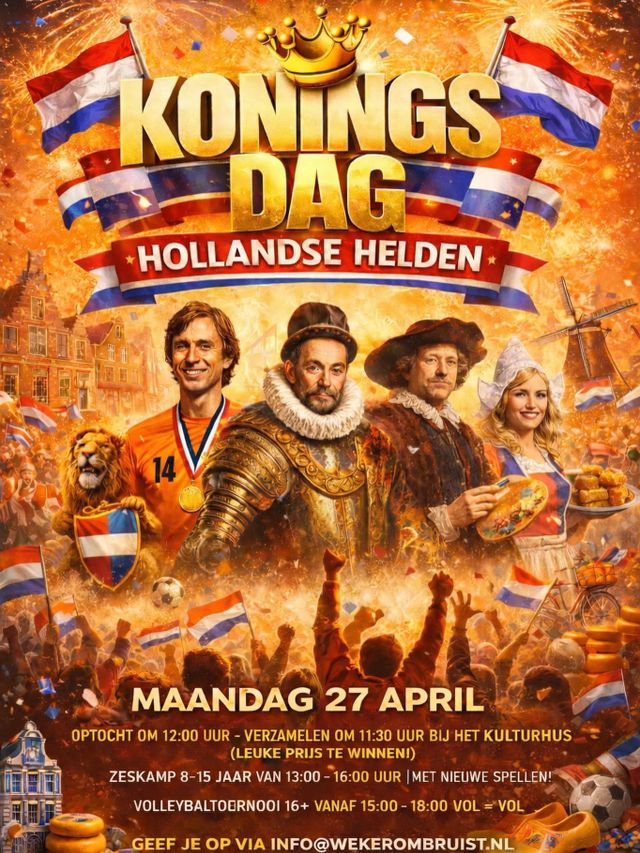 Wekerom Koningsdag flyer