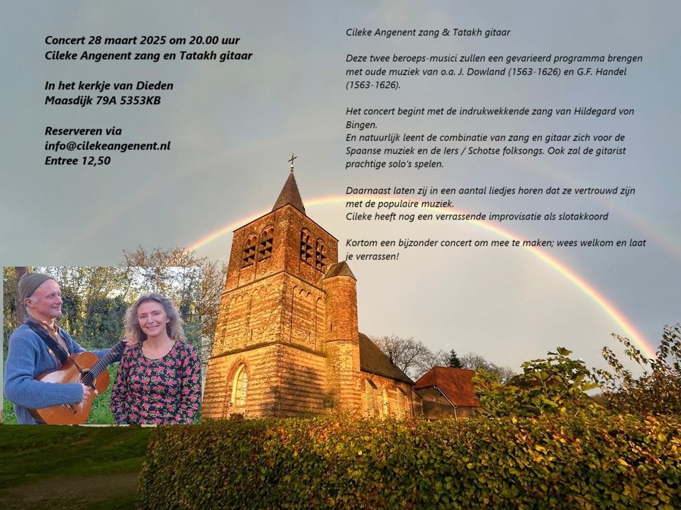 Flyer Concert in het kerkje van Dieden