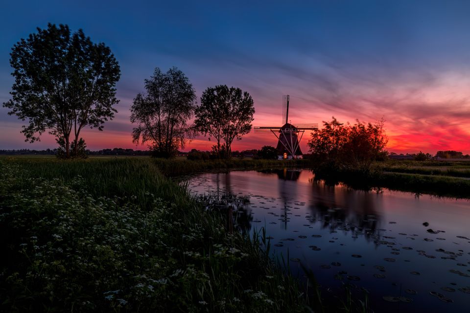 Het Gein bij zonsondergang - Foto: Dannis van der Heiden