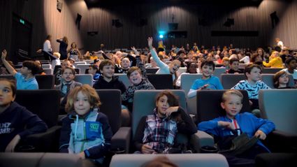 Kinderen in bioscoop