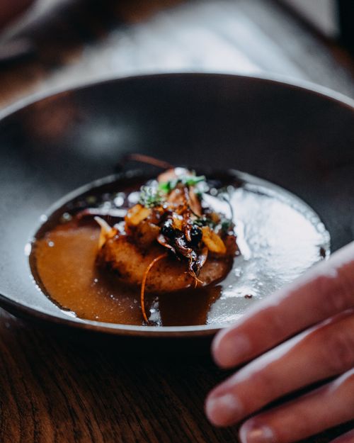 Een heerlijk gerecht bij de Blauwe Camer