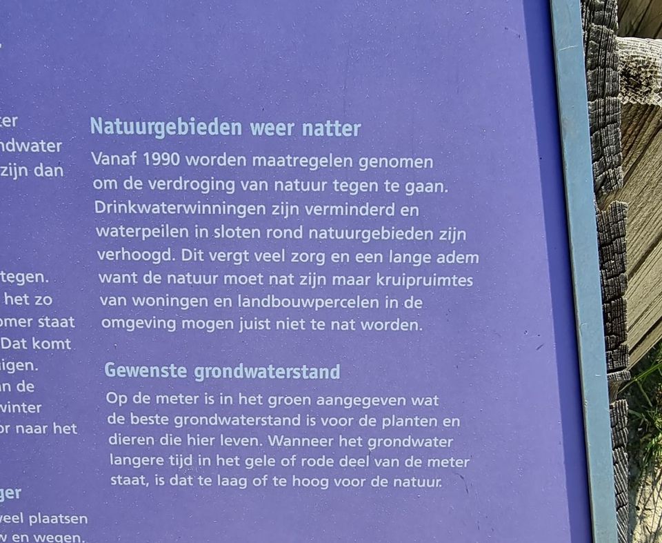 Waterstand meter Vlieland bij Kooispleklid