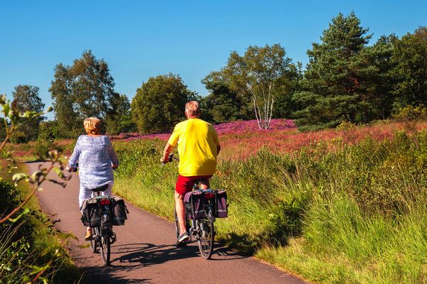 Fietsers op Malpie