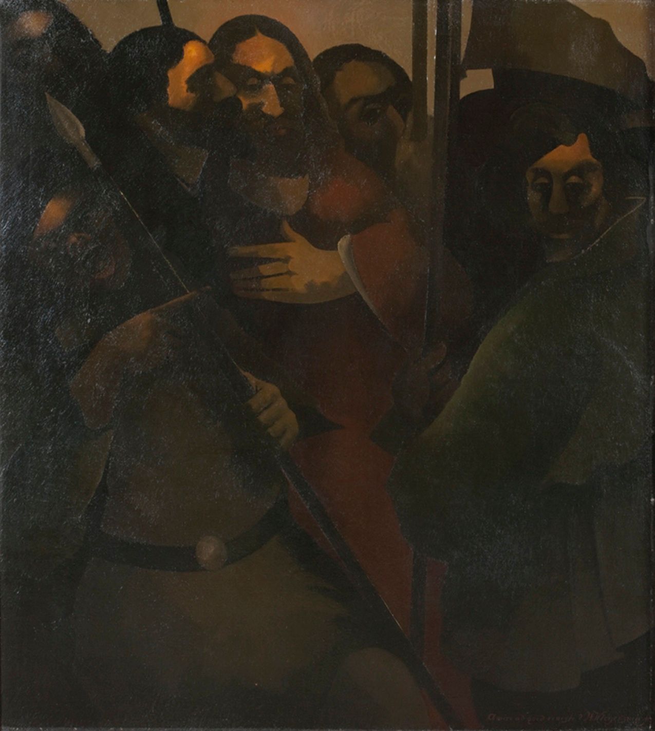 De Judaskus - Hendrik Wiegersma - Olieverf op doek, 1932. Collectie Museum De Wieger