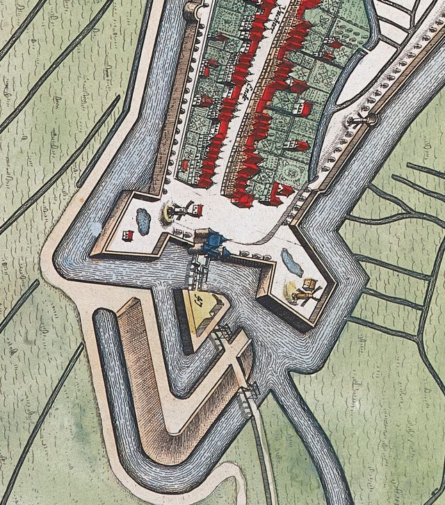 Kaart van bastion Deuteren