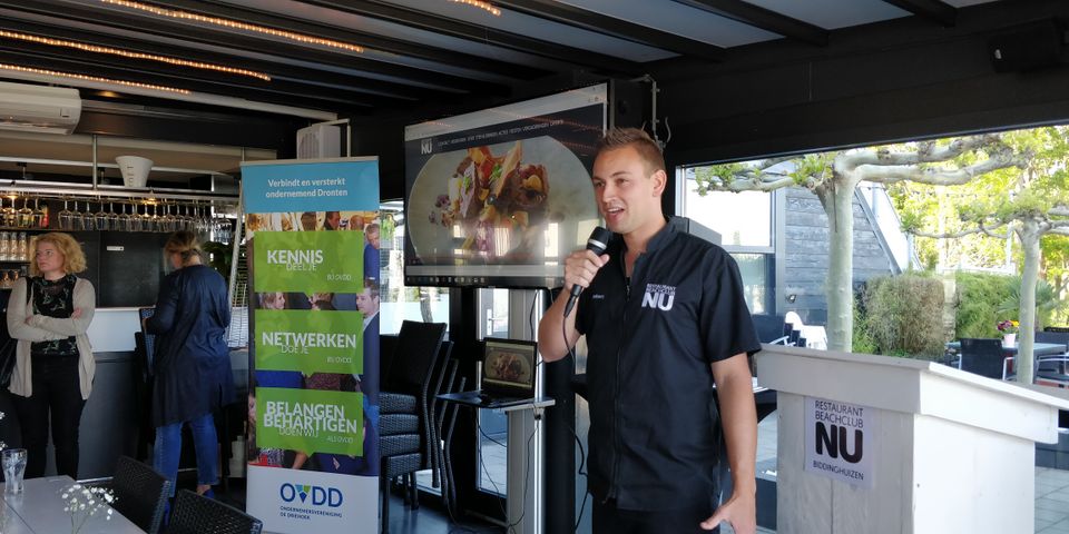 Een bedrijfspresentatie van ALV bij OVDD in Flevoland