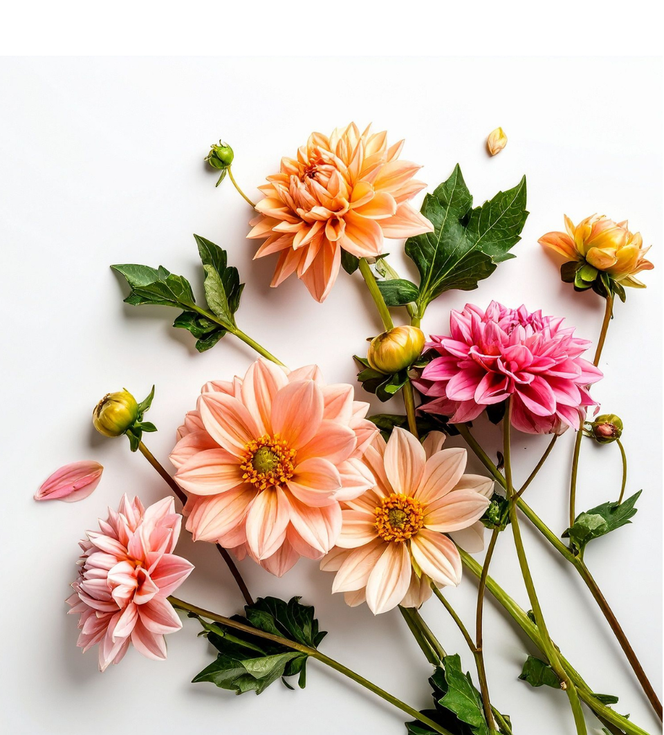 Groep dahlia's
