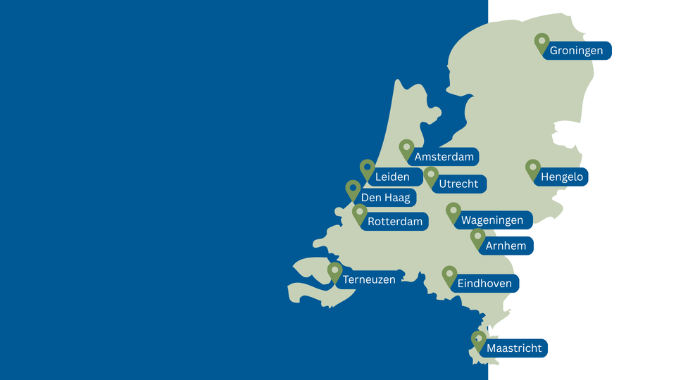 International Welcome Centres Netherlands map