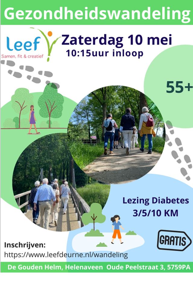 Affiche Gezondheidswandeling 55+