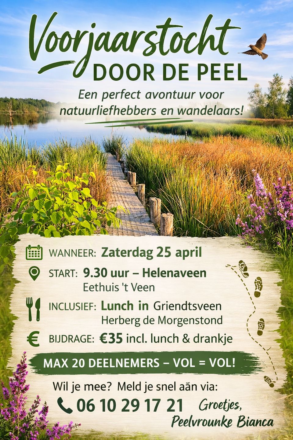 Affiche Voorjaarstocht door de Peel