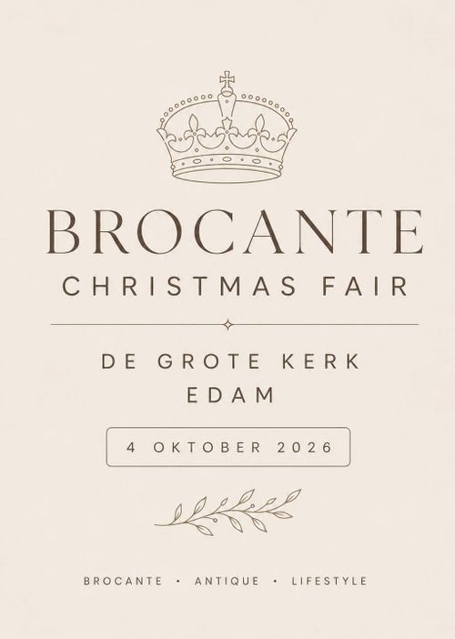 poster Brocante Christmas Fair Edam