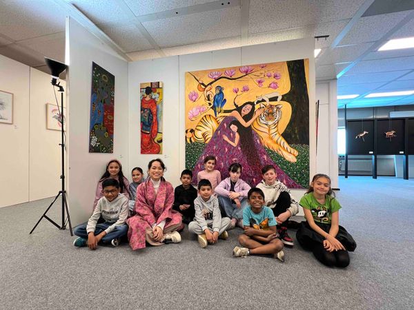 Kinderkunstwedstrijd bij Luna Nguyen Atelier