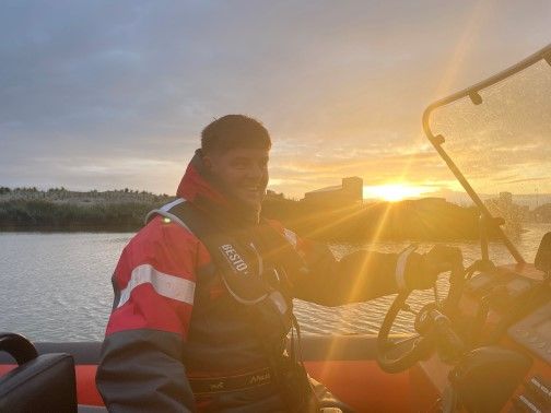 Schipper en eigenaar Marc Hooijer van Lelystad Rib Experience.