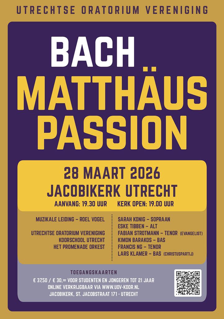 Utrechtse Oratorium Vereniging: Matthäus-Passion