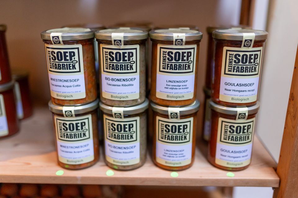 Soepen in een glas van Biologische boerderijwinkel Sonnevanck