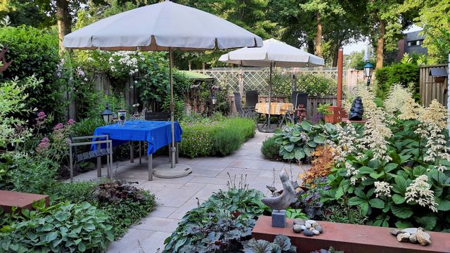tuin De Baljuw 9 in de zomer