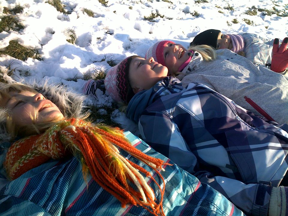 kinderen in de sneeuw