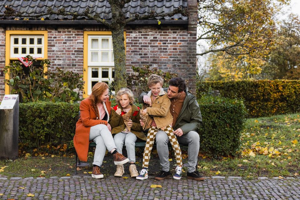 Gezin bij het Boerenbondsmuseum