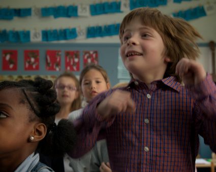 Shot van kinderen uit film