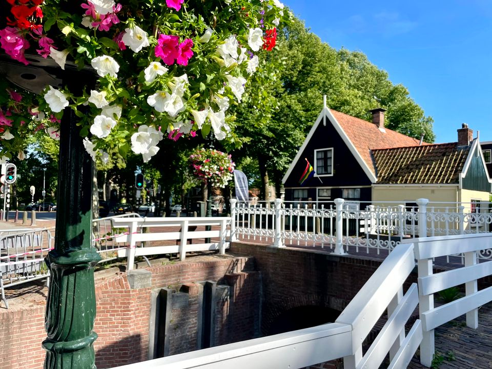 Een sluis in Middenbeemster