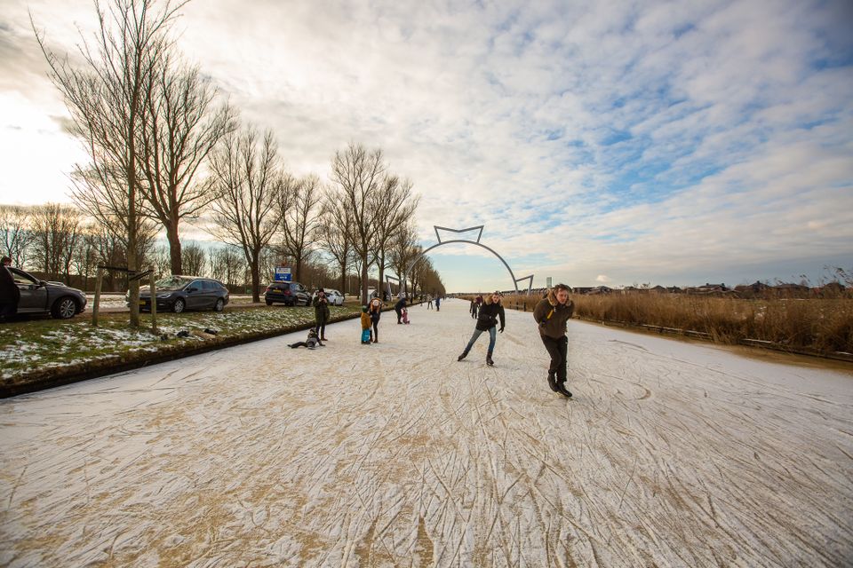 Elfstedenboog schaatsen