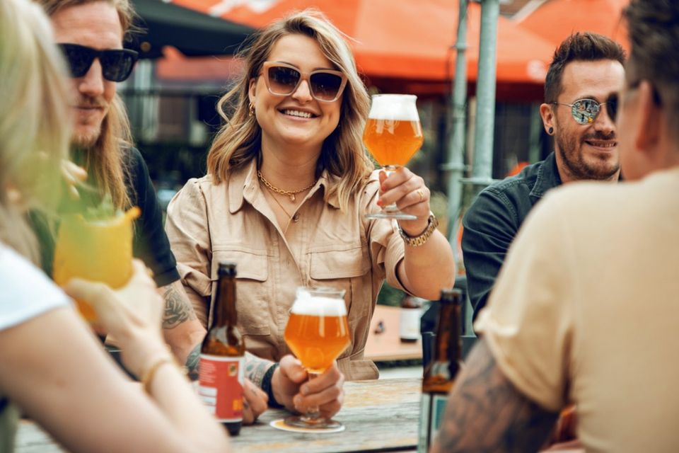 Gezelligheid op terras