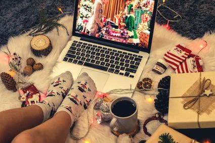 Film kijken met kerst