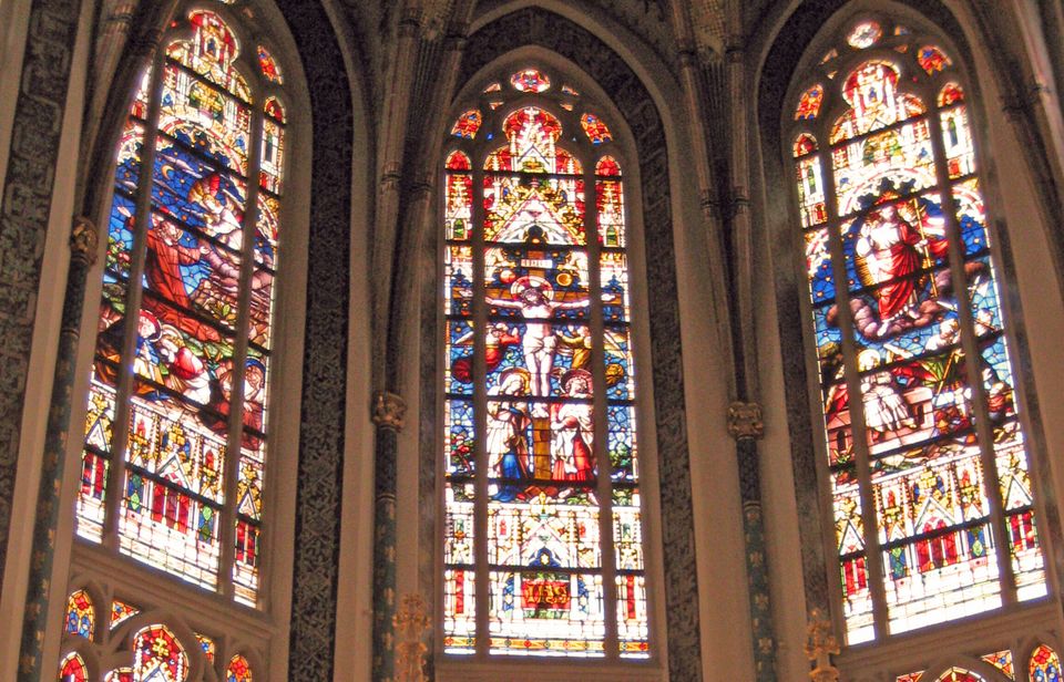 Buntglasfenster Sint Willibrorduskerk Deurne