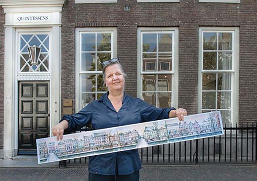 Monique Hollands: Panorama Nieuwegracht