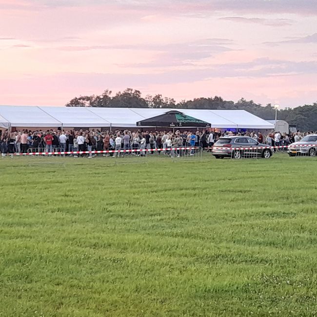 Drukte op Oogstfeest