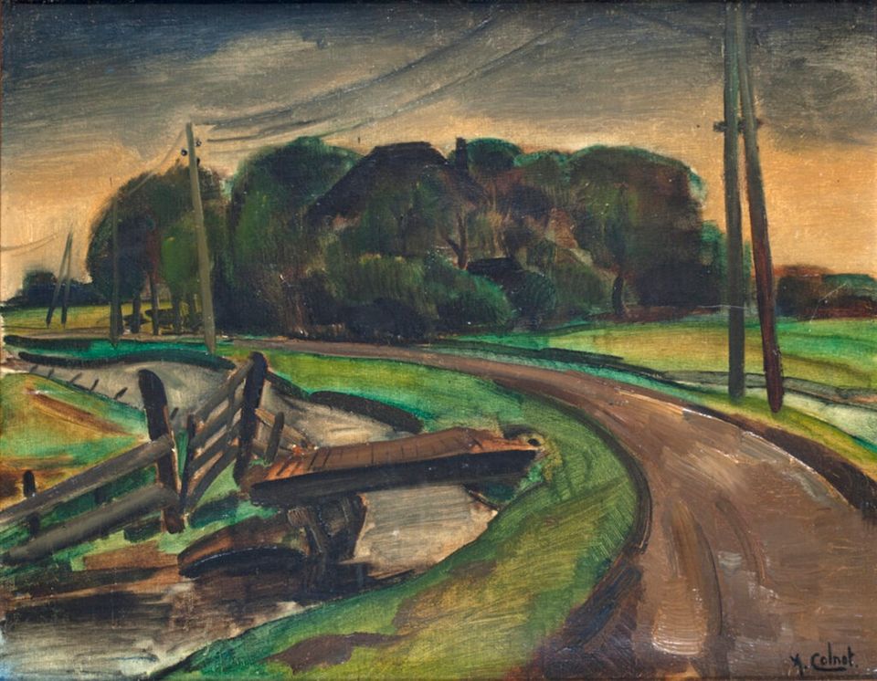 Arnout Colnot - Landschap met bruggetje