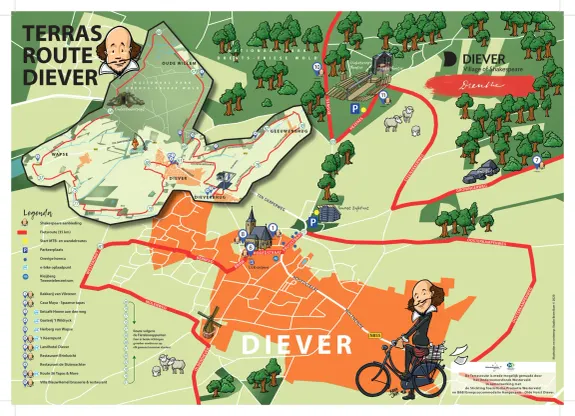 Terras route Diever
