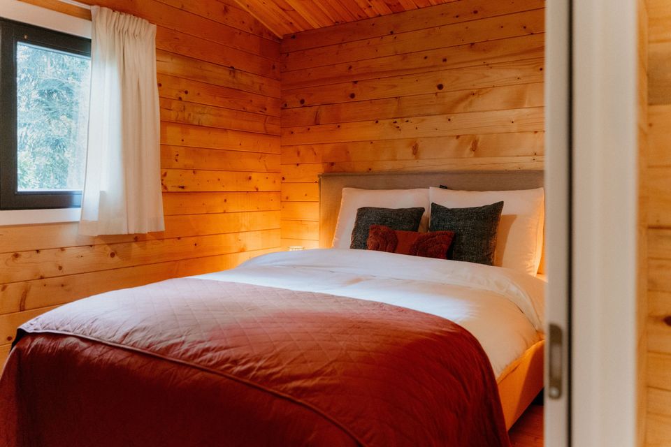 Slaapkamer in Boshuisje De Peel