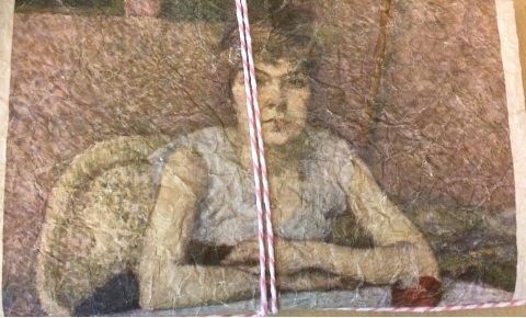 boekbinden van een papierleer Notebook