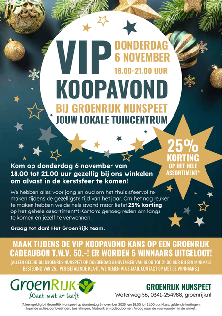 Flyer kerstkoopavond