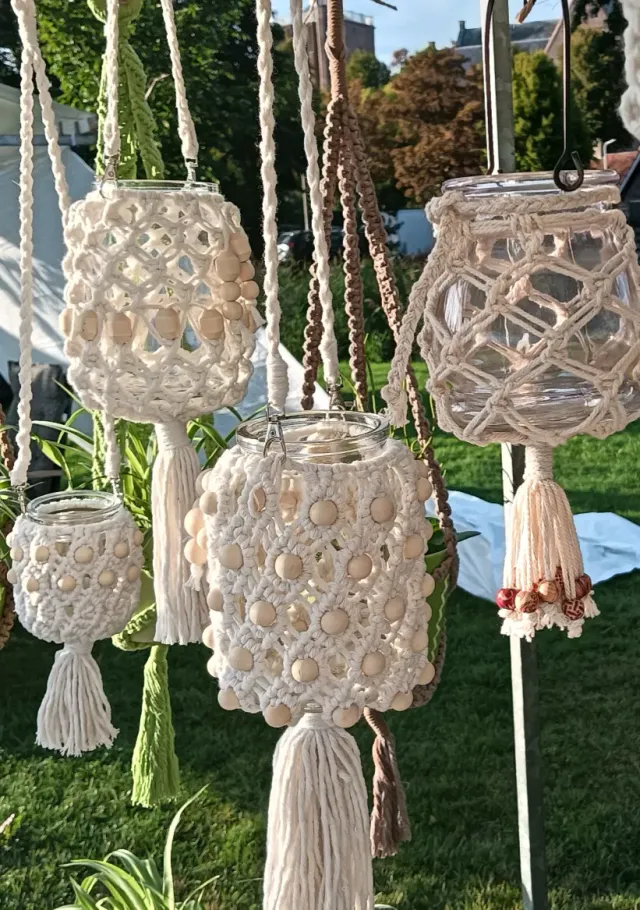 Macrame lantaarn
