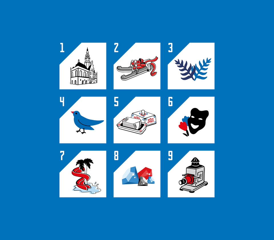 Bingo kaart winter in Waterland van Friesland