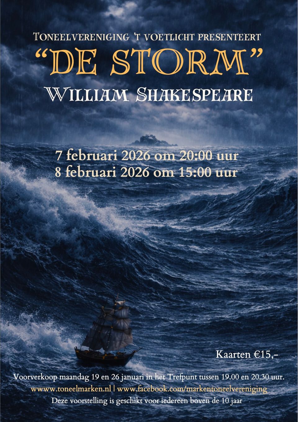 Poster van een voorstelling