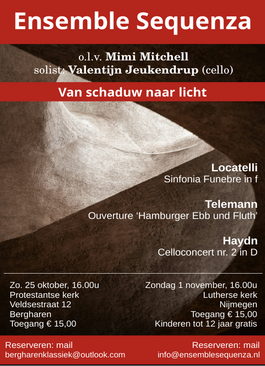 Najaarsconcert Ensemble Sequenza 'Van schaduw naar licht'