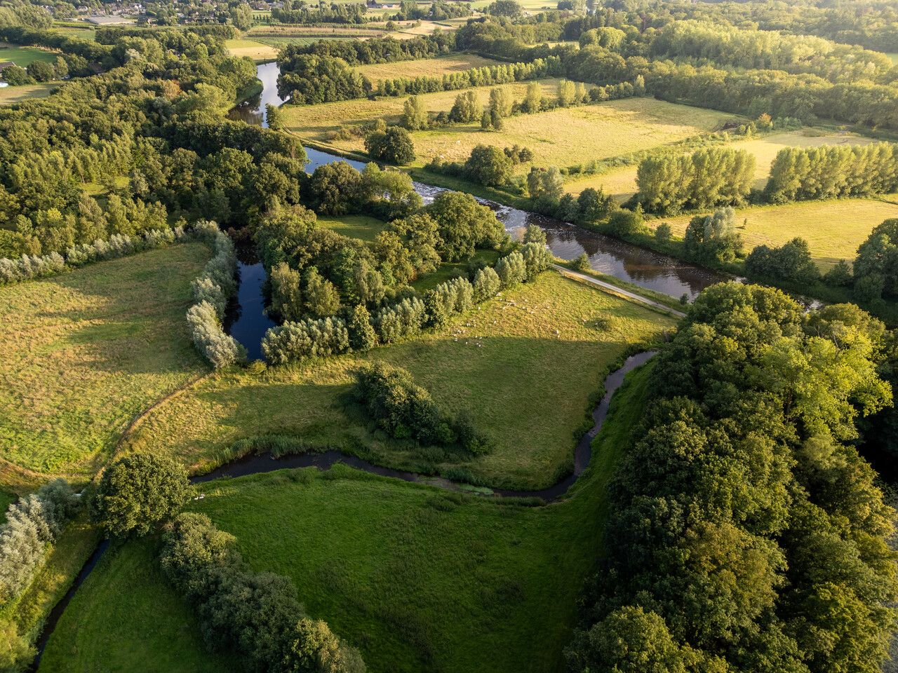 Dronebeeld van Vistrap Zegenwerp