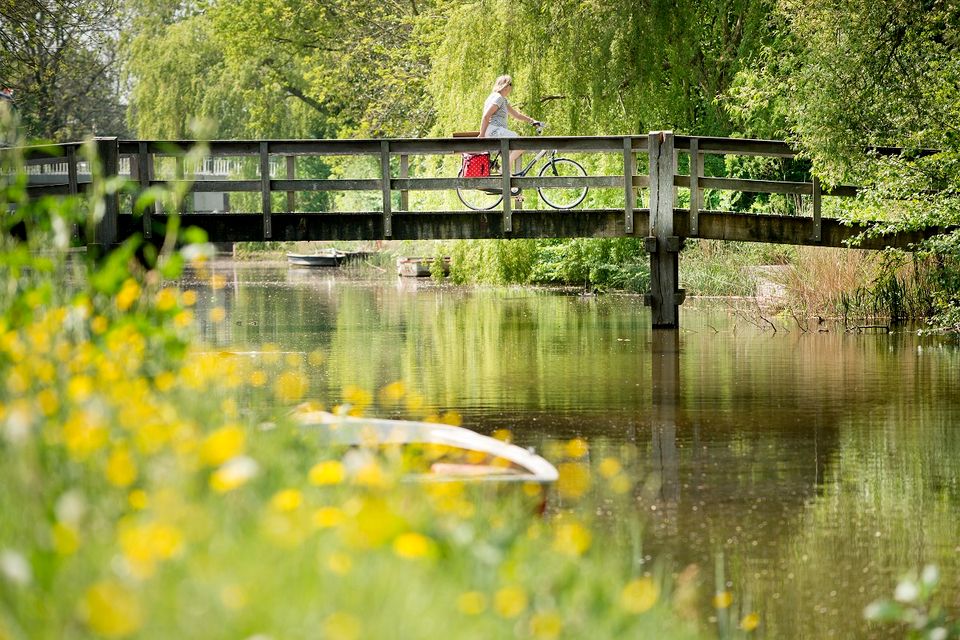 fietser rondom joure
