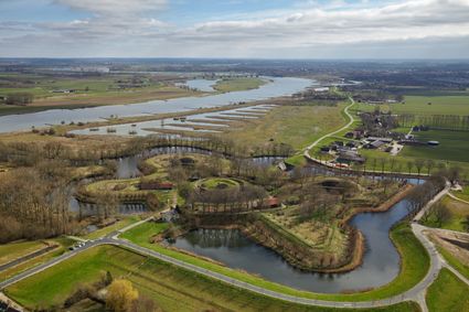 Drone foto van Fort bij Everdingen