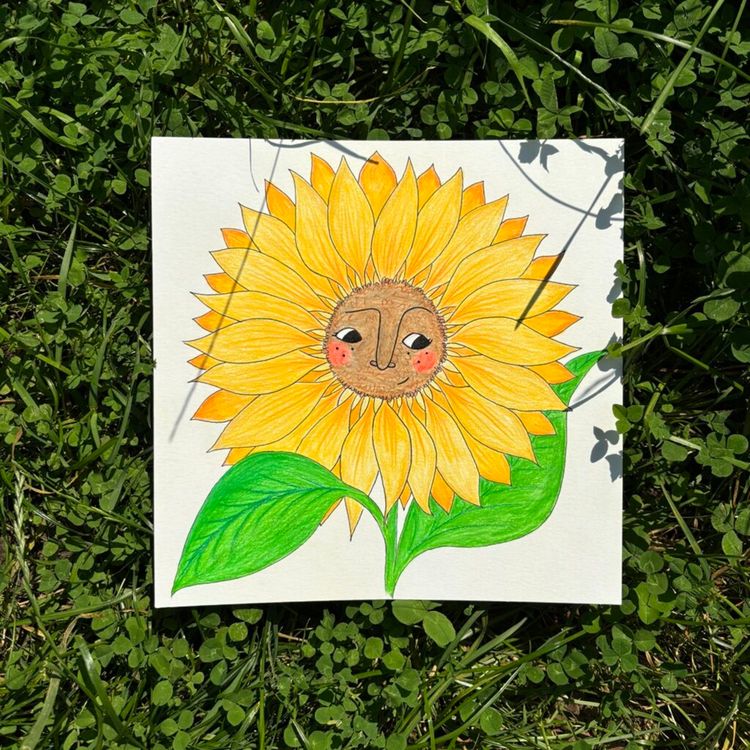 Workshop Tuinillustraties - Zonnebloem