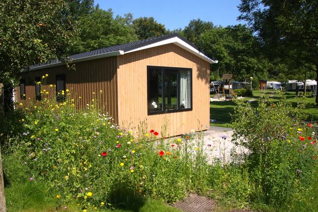 Chalets te huur, dit chalet staat op de camping.