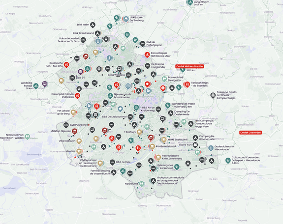 Interactieve kaart - Wolfmaps - Zuidwest-Drenthe