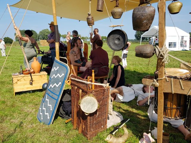 Romeins kampement op de Historische dag in Empel
